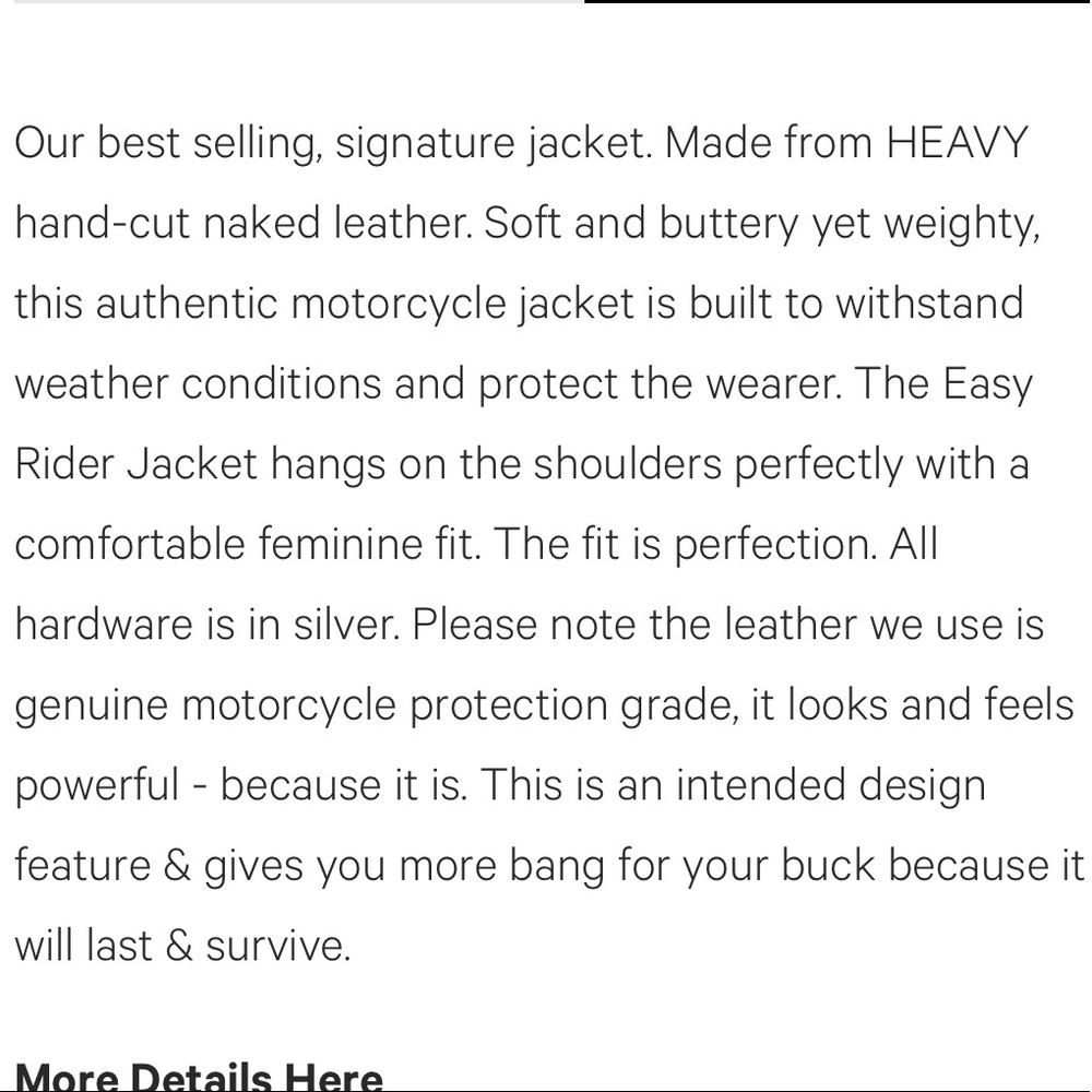 Understated Leather Easy Rider Leather Jacket - Picture 5 of 5